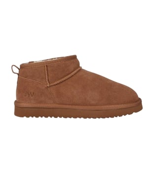 Jack Wills Leren laarzen met nauwsluitende pasvorm voor dames (Tan)