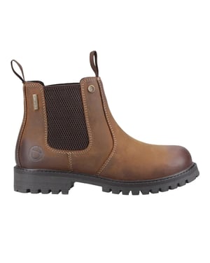 Cotswold Childrens/Kids Aston Full Grain Leather Pull Up Dealer Boots (Tan)