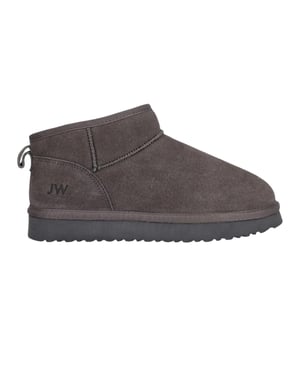 Jack Wills Leren laarzen met nauwsluitende pasvorm voor dames (Grijs)