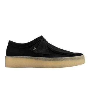 Clarks Originals Heren Wallabee Cup leren moc-toe bootschoenen (Zwart)