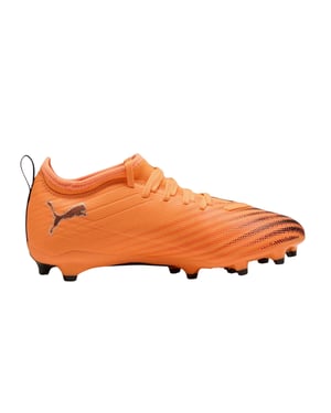 Puma Ultra 6 voetbalschoenen voor kinderen, voor wedstrijden op een harde ondergrond (Rood, Zwart)