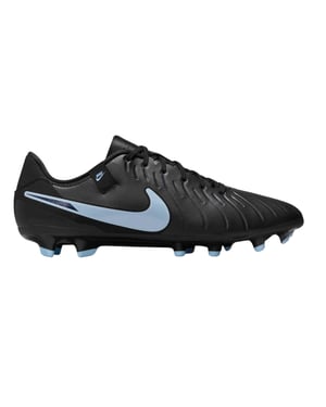 Nike Unisex voetbalschoenen voor volwassenen: Tiempo Legend 10, van leer, voor harde ondergrond (Zwart)
