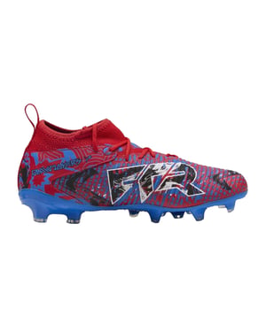 Puma Future 8 fotbollsskor för barn med syntetiskt underlag (8 matcher) (Röd/blå)