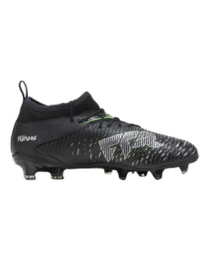 Puma Future 8 fotbollsskor för barn med syntetiskt underlag (8 matcher) (Svart/grön)