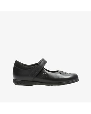Trixi Rose Inf Black Leather Shoes