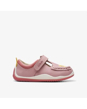 Noodle Shine Toddler Dusty Pink Leather Shoes