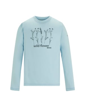 Regatta Childrens/Kids Alvarado Wild Flowers Long-Sleeved T-Shirt (Skyway)