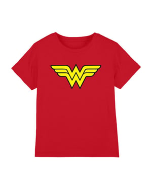 Wonder Woman Kinderen/Kinderen Logo T-shirt (Rood)
