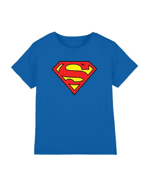 Superman Kinderen/Kinderen Klassiek Logo T-Shirt (Koningsblauw)