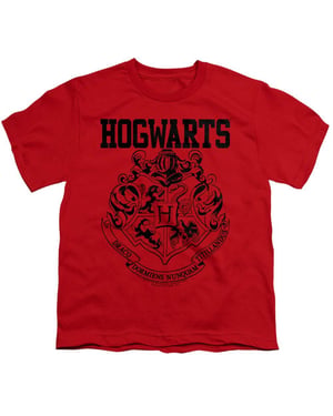 Harry Potter Hogwarts-sport-T-shirt voor kinderen (Rood)