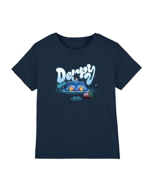 K-Pop Demon Hunters Kinder Sinking Plant Pot Derpy & Sussie T-shirt (Navy)