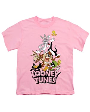 Looney Tunes T-shirt met ‘Children’s/Kids Gang’-opdruk (Roze)