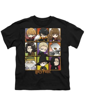 Harry Potter Kinderen/Kinderen Anime T-Shirt (Zwart)