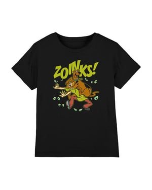 Scooby Doo Zoinks T-shirt voor kinderen (Zwart)