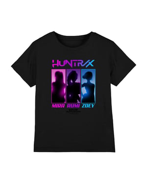K-Pop Demon Hunters Childrens/Kids Huntrix Spotlight T-Shirt (Black)