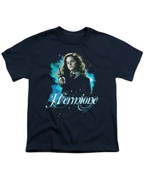Harry Potter T-shirt voor kinderen met afbeelding van Hermelien Griffel (Marine)