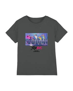K-Pop Demon Hunters Kinderen Soda Pop Saja Jongens Dans T-Shirt (Houtskool)