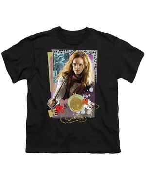 Harry Potter T-shirt voor kinderen met Hermione Granger (Zwart)