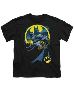 Batman T-shirt voor kinderen met de tekst „Heed The Call“ (Zwart)