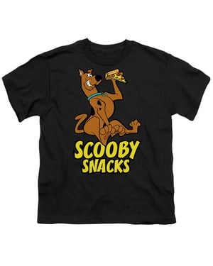 Scooby Doo Scooby Snacks Pizza! T-shirt voor kinderen (Zwart)