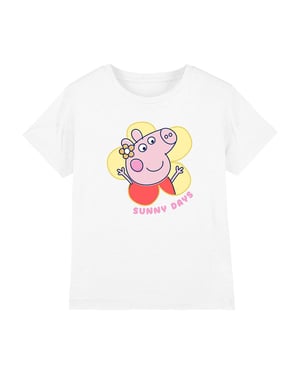 Peppa Pig Sunny Days Peppa Pig T-shirt voor kinderen (Wit)