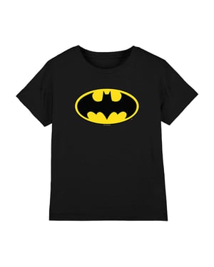 Batman Kinderen/Kinderen Klassiek Logo T-Shirt (Zwart)