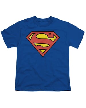 Superman Kinderen/Kinderen Logo T-shirt (Koningsblauw)