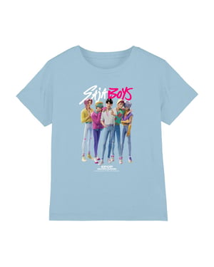 K-Pop Demon Hunters Kinderen Saja Jongens T-Shirt (Lichtblauw)
