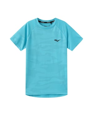 Everlast Flex-T-shirt met logo voor kinderen (Cyaan)