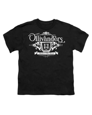 Harry Potter T-shirt met grafische print van Olivanders voor kinderen (Zwart)