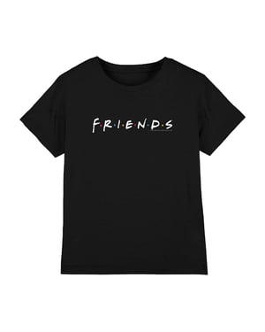 Friends Kinderen/Kinderen Logo T-shirt (Zwart)
