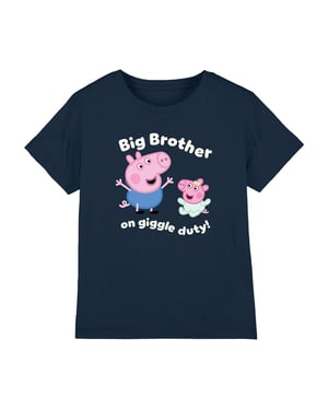 Peppa Pig Giggle Duty T-shirt voor kinderen (Marine)