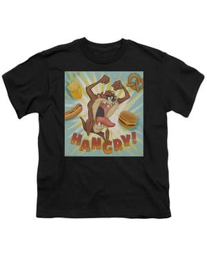 Looney Tunes Hangry Taz-T-shirt voor kinderen (Zwart)
