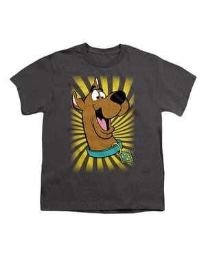 Scooby Doo T-shirt met groot hoofd voor kinderen (Houtskool)