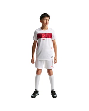 Nike Voetbalshirt voor kinderen, Turkije 2026 (Wit/rood)