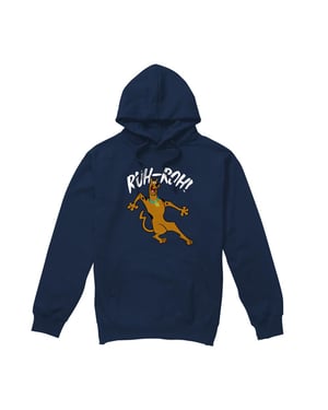 Scooby Doo Unisex Ruh Roh-hoodie voor volwassenen (Marine)