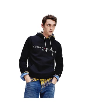 Tommy Hilfiger Herenlogo Hoodie (Zwart)