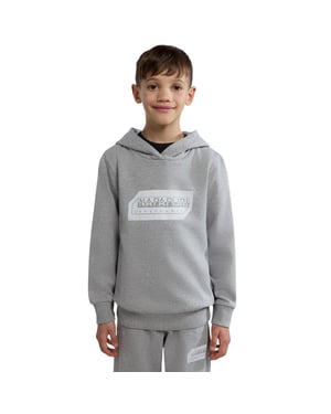 Napapijri Kitik-hoodie met trekkoord voor kinderen (Grijs)