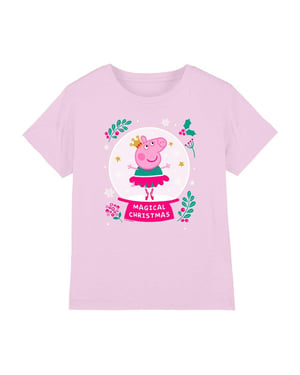 Peppa Pig Kinderen/Kinderen Magisch Kerstmis T-Shirt (Lichtroze)