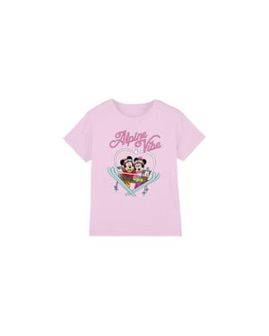 Disney Kinderen/Kinderen Alpine Vibes Mickey Mouse T-Shirt (Roze)