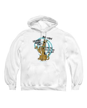 Scooby Doo Unisex-hoodie met quote voor volwassenen (Wit)