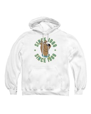 Scooby Doo Unisex-hoodie voor volwassenen – sinds 1969 (Wit)