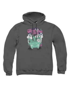 Scooby Doo Unisex-hoodie voor volwassenen ‘Meddling Since 1969’ (Houtskool)