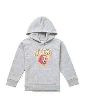 K-Pop Demon Hunters Childrens/Kids Huntrix Mira Collegic Pullover Hoodie (Heather Grey)