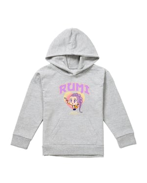 K-Pop Demon Hunters Childrens/Kids Huntrix Rumi Collegic Pullover Hoodie (Heather Grey)