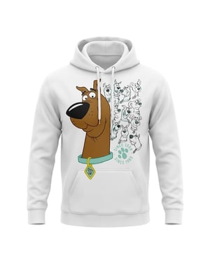 Scooby Doo Unisex Evolution-hoodie voor volwassenen (Wit)