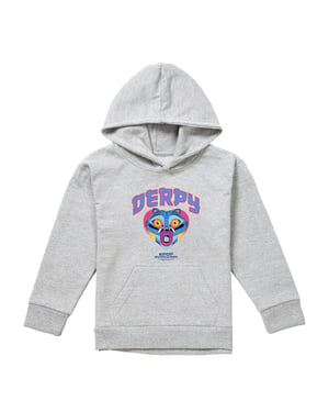 K-Pop Demon Hunters Childrens/Kids Derpy Tiger Collegic Pullover Hoodie (Heather Grey)