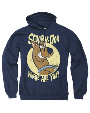 Scooby Doo Unisex-hoodie voor volwassenen met de tekst ‘Where Are You?’ (Marine)