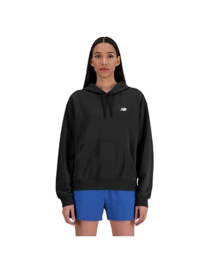 New Balance Dames/Dames French Terry Hoodie (Zwart)