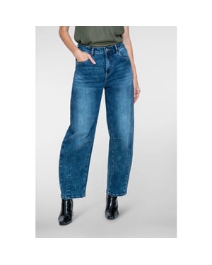 Geisha 61803-10 827 jeans barrel mid blue denim